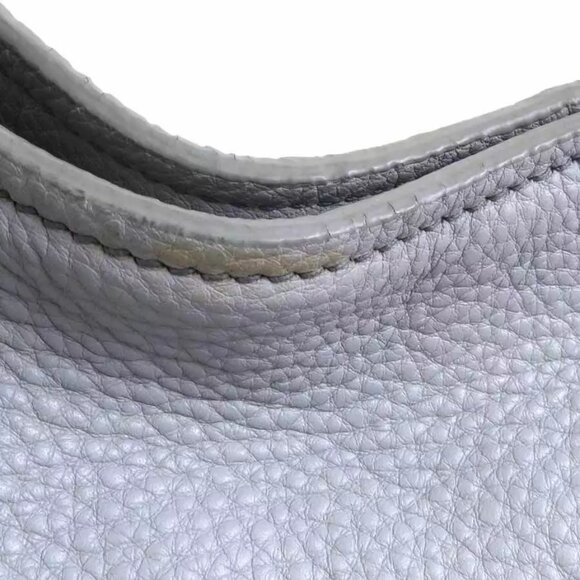 Auth PRADA Handbag Light Gray Leather - Picture 9 of 15